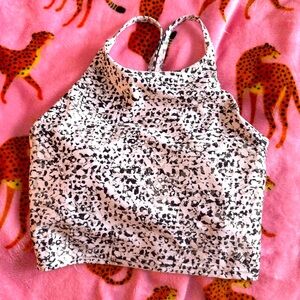 Old Navy active powersoft high neck spandex sports bra crop top size small